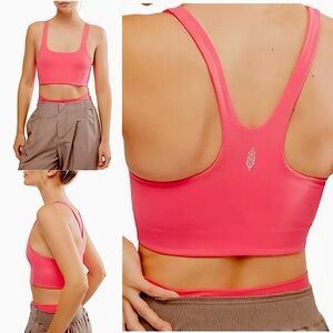 FP Movement by Free People Bright Pink Racerback Sports Bra